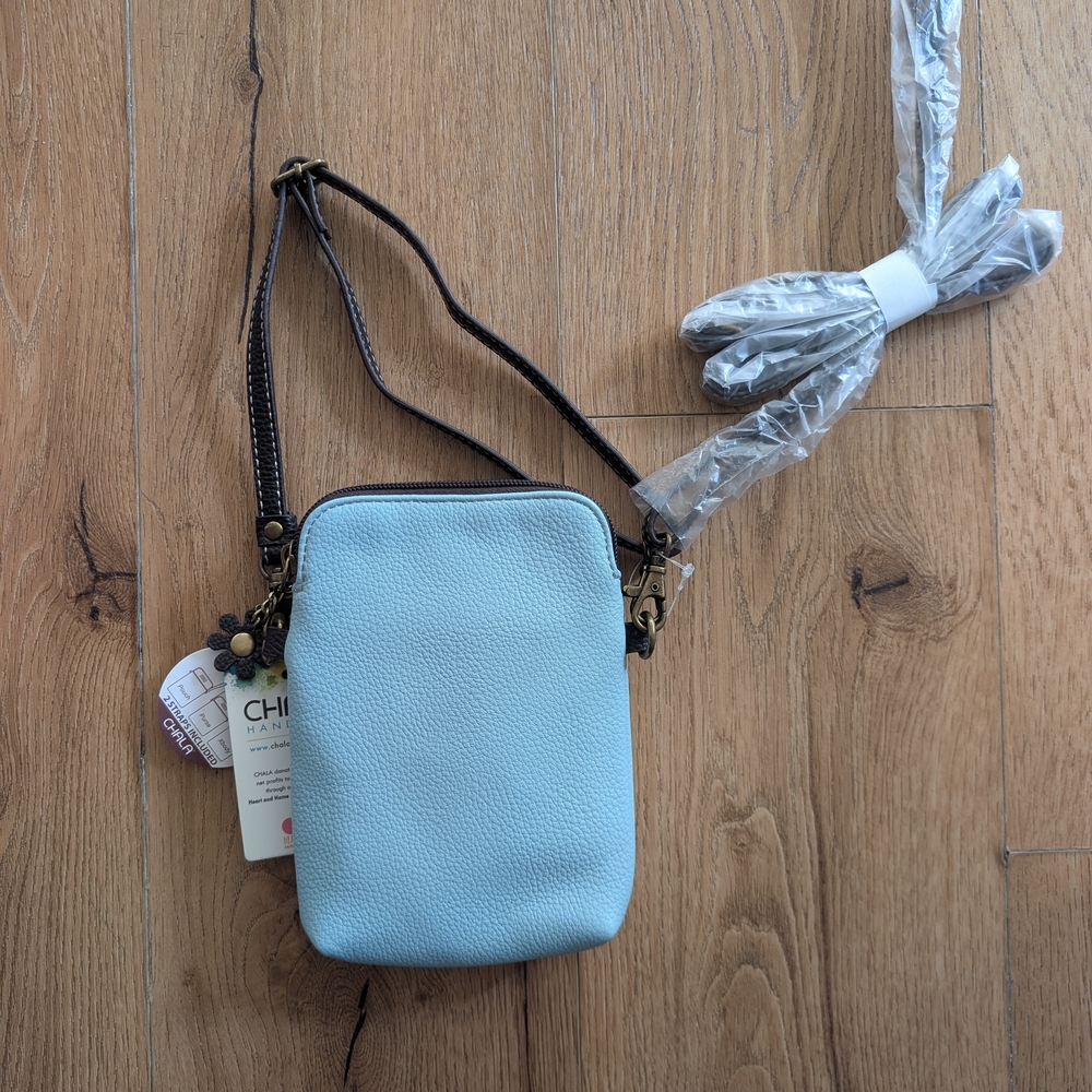 Chala Mermaid Crossbody Bag - Blue and Brown - Picture 4 of 8